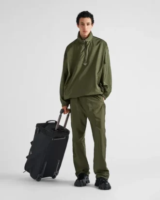 Trolley de Re-Nylon y piel Saffiano