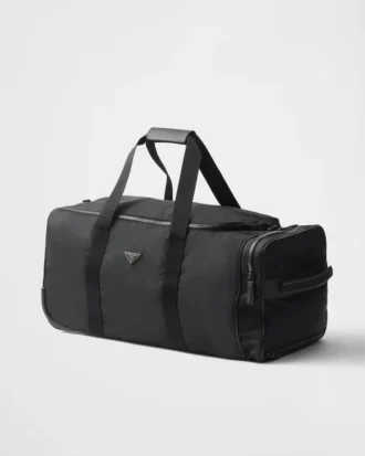 Trolley de Re-Nylon y piel Saffiano