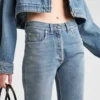 Vaqueros de cinco bolsillos de denim orgánico Vaqueros de cinco bolsillos de denim orgánico