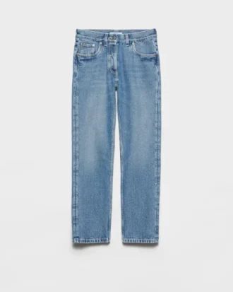 Vaqueros de denim de pierna recta