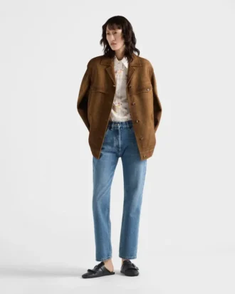 Vaqueros de denim de pierna recta
