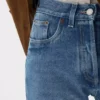 Vaqueros de denim de pierna recta Vaqueros de denim de pierna recta