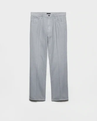 Vaqueros de denim lavado de cinco bolsillos