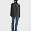 Vaqueros de denim lavado de corte recto Vaqueros de denim lavado de corte recto