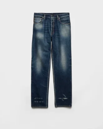 Vaqueros de denim lavado regular