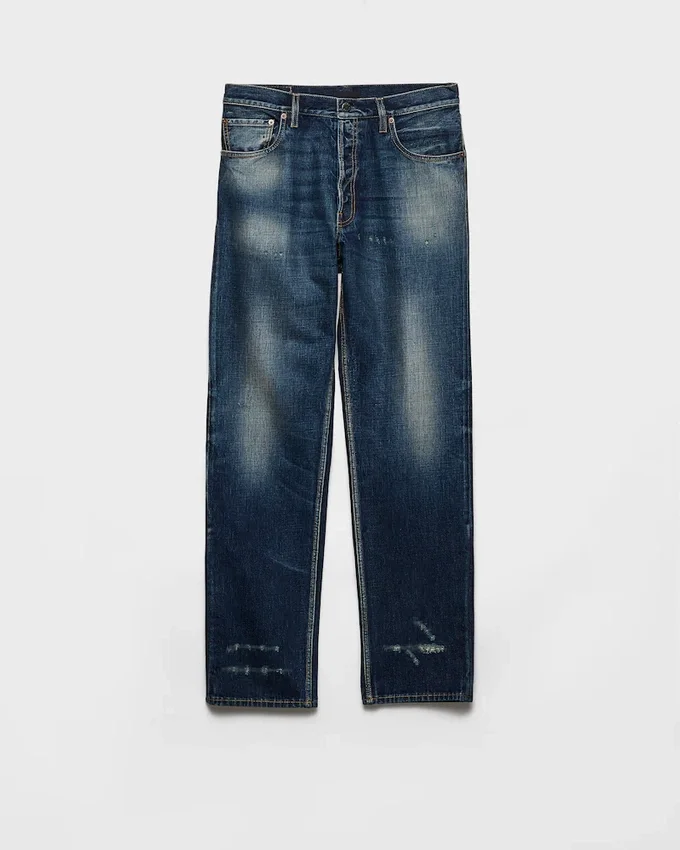 Vaqueros de denim lavado regular Vaqueros de denim lavado regular