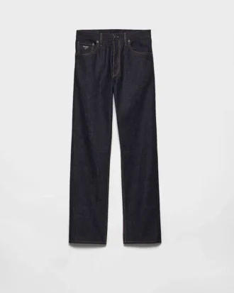 Vaqueros de denim sin tratar de corte regular