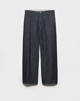 Vaqueros de denim sin tratar de corte regular Vaqueros de denim sin tratar de corte regular