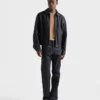 Vaqueros de denim sin tratar de corte regular Vaqueros de denim sin tratar de corte regular