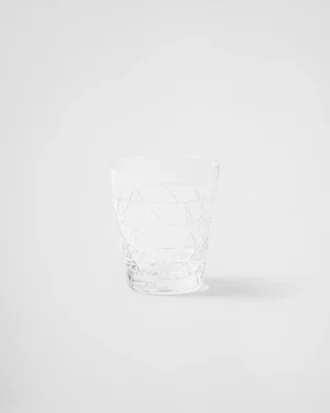 Vaso de agua de cristal – Triángulos