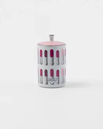 Vela perfumada de porcelana – Estilo pintalabios