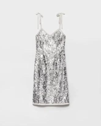 Vestido bordado con lentejuelas