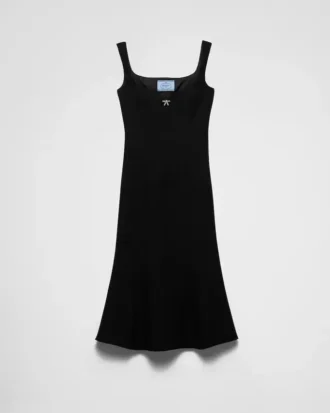 Vestido de cady bordado