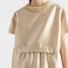 Vestido de doble shantung bordado Vestido de doble shantung bordado