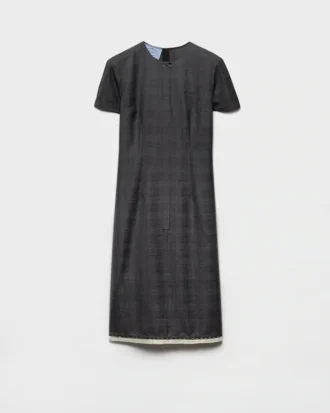 Vestido de lana a cuadros