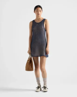 Vestido de malla de algodón