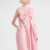 Vestido de punto de lana con lazo Vestido de punto de lana con lazo