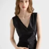 Vestido de seda habutai bordado con efecto vintage Vestido de seda habutai bordado con efecto vintage