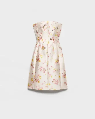 Vestido de seda y lana con estampado floral Vestido de seda y lana con estampado floral