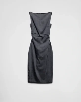 Vestido elástico de mohair para niña