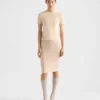 Vestido liso de tejido elástico Vestido liso de tejido elástico