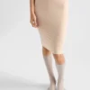 Vestido liso de tejido elástico Vestido liso de tejido elástico