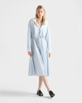 Vestido midi de algodón