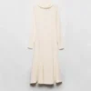 Vestido midi de seda Vestido midi de seda