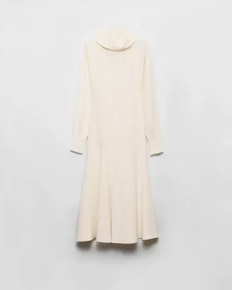 Vestido midi de seda