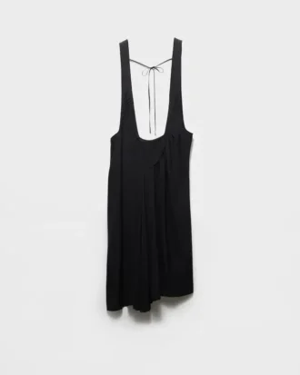 Vestido Sabla de satén con tirantes