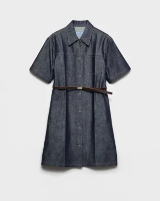 Vestido vaquero con cinturón