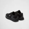 Zapatillas altas de piel y Re-Nylon