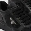 Zapatillas altas de piel y Re-Nylon