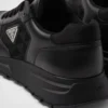 Zapatillas altas de piel y Re-Nylon