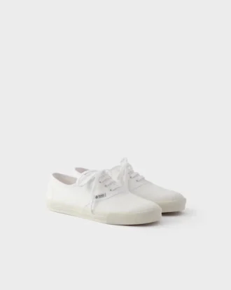 Zapatillas con cordones de tejido drill