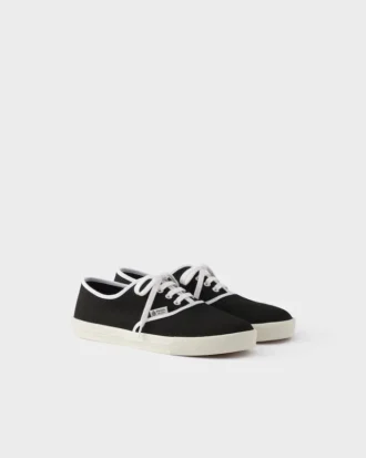 Zapatillas con cordones de tejido drill