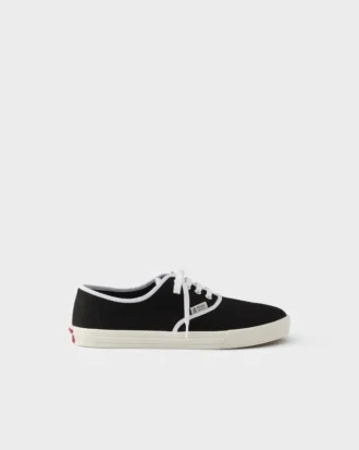 Zapatillas con cordones de tejido drill