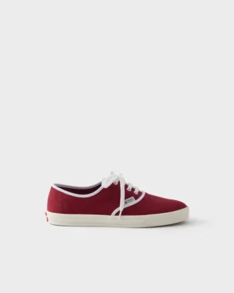 Zapatillas con cordones de tejido drill