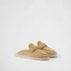 Zapatillas de ante y piel de oveja Zapatillas de ante y piel de oveja