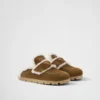 Zapatillas de ante y piel de oveja Zapatillas de ante y piel de oveja
