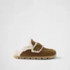 Zapatillas de ante y piel de oveja Zapatillas de ante y piel de oveja