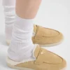 Zapatillas de ante y piel de oveja Zapatillas de ante y piel de oveja