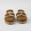 Zapatillas de ante y piel de oveja Zapatillas de ante y piel de oveja