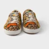 Zapatillas de lona con cordones y estampado floral Zapatillas de lona con cordones y estampado floral