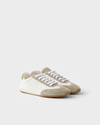 Zapatillas de piel napa y ante