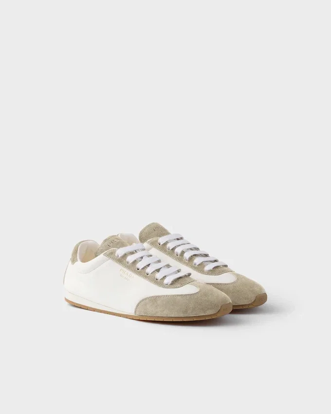 Zapatillas de piel napa y ante Zapatillas de piel napa y ante