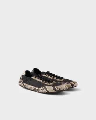 Zapatillas de Re-Nylon y piel Ayers estampada