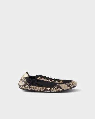 Zapatillas de Re-Nylon y piel Ayers estampada
