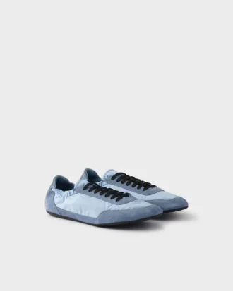 Zapatillas elásticas de Re-Nylon y ante