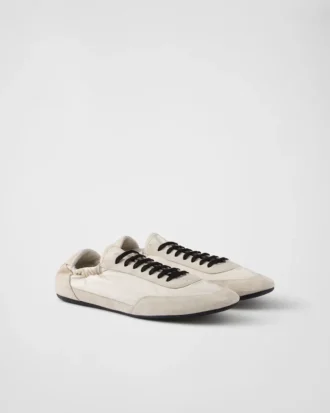 Zapatillas elásticas de Re-Nylon y ante